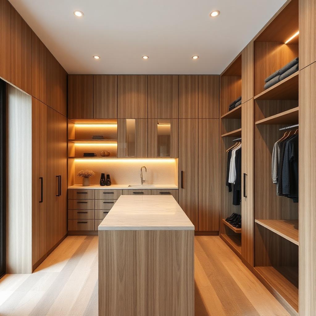 Walk-in wardrobe suite
